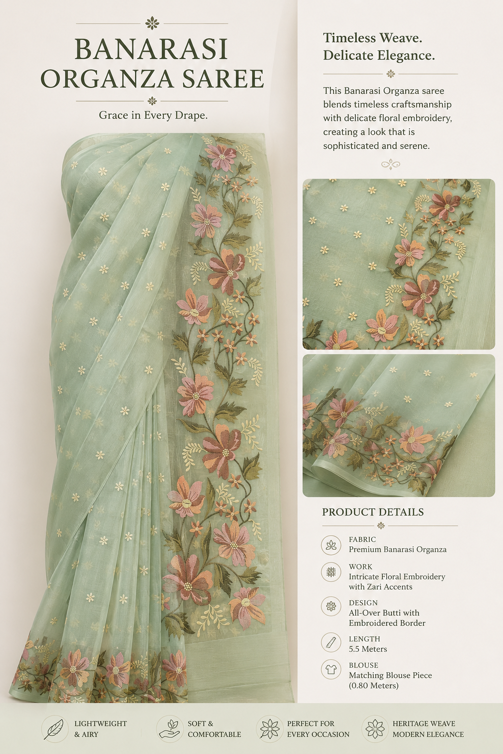 Organza Embroidery