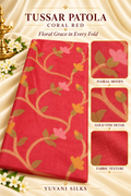 Tussar Patola Red